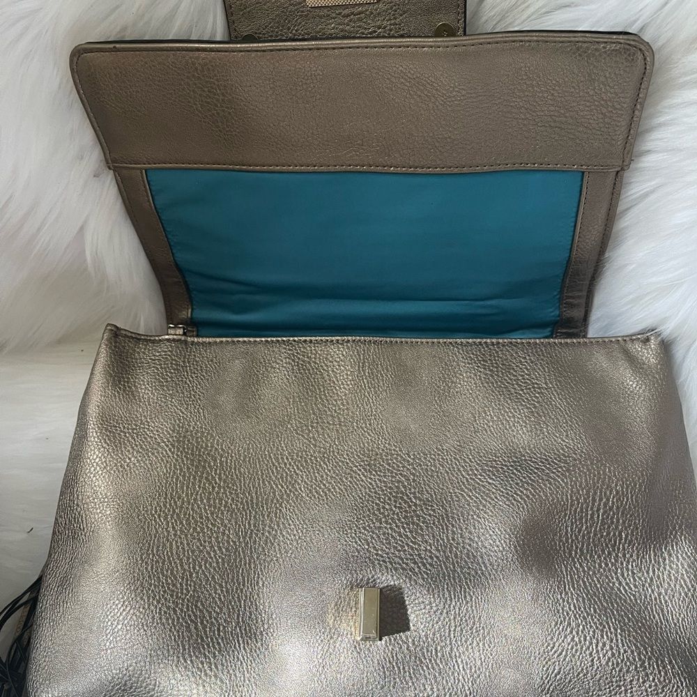 Kate Landry metallic bronze multi function should… - image 6